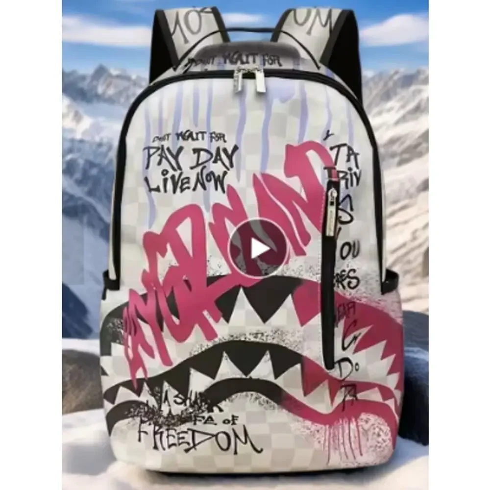 Rayground Spray Painted Looking Backpack